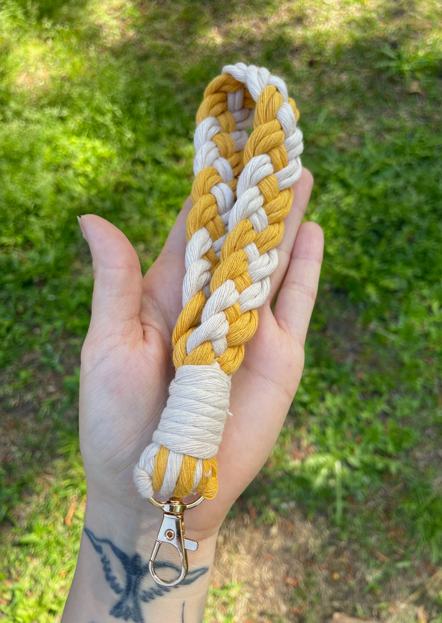 Braided Wristlet/Ocher