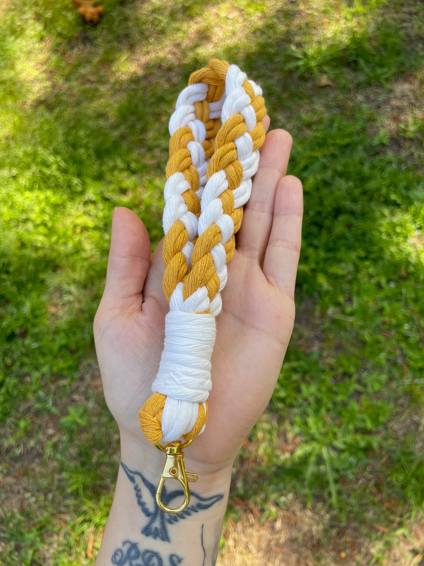 Braided Wristlet/Ocher